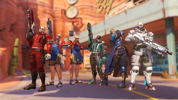 Toy,fictional character,recreation,event,Overwatch,fun