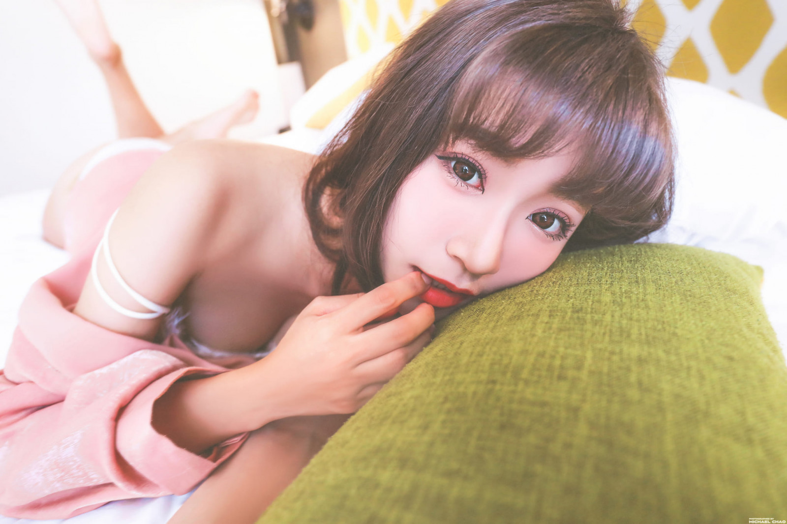 4k, Asiático, menina, Sexy, mulher