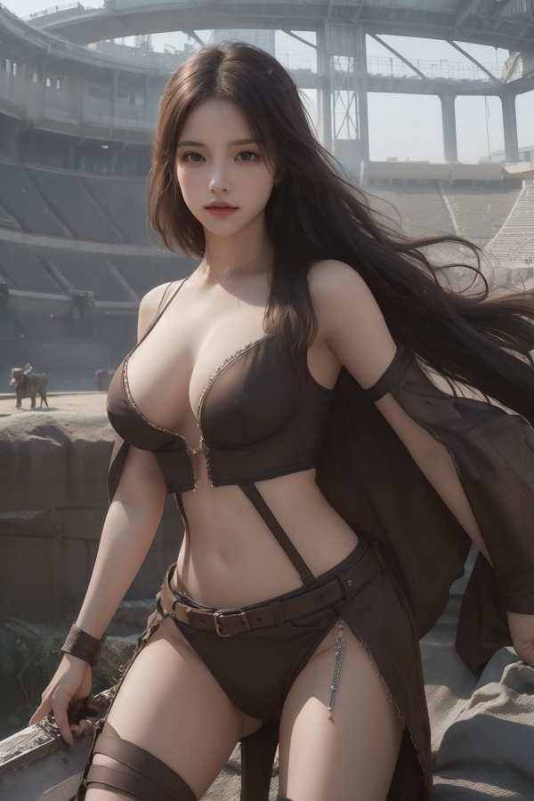 AIGC,beautiful,breasts,cleavage,cosplay,female warrior