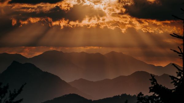 sunset,clouds
