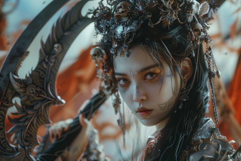 Ai,tưởng tượng đen tối,Lưỡi hái,Bộ xương,Sọ,Chiến binh