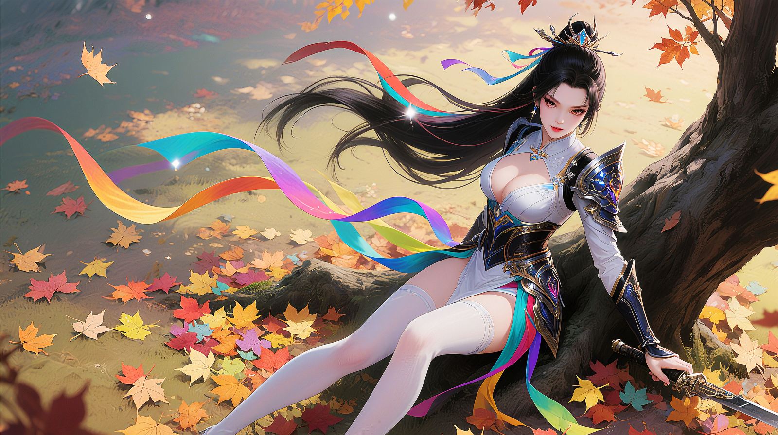 girl, autumn