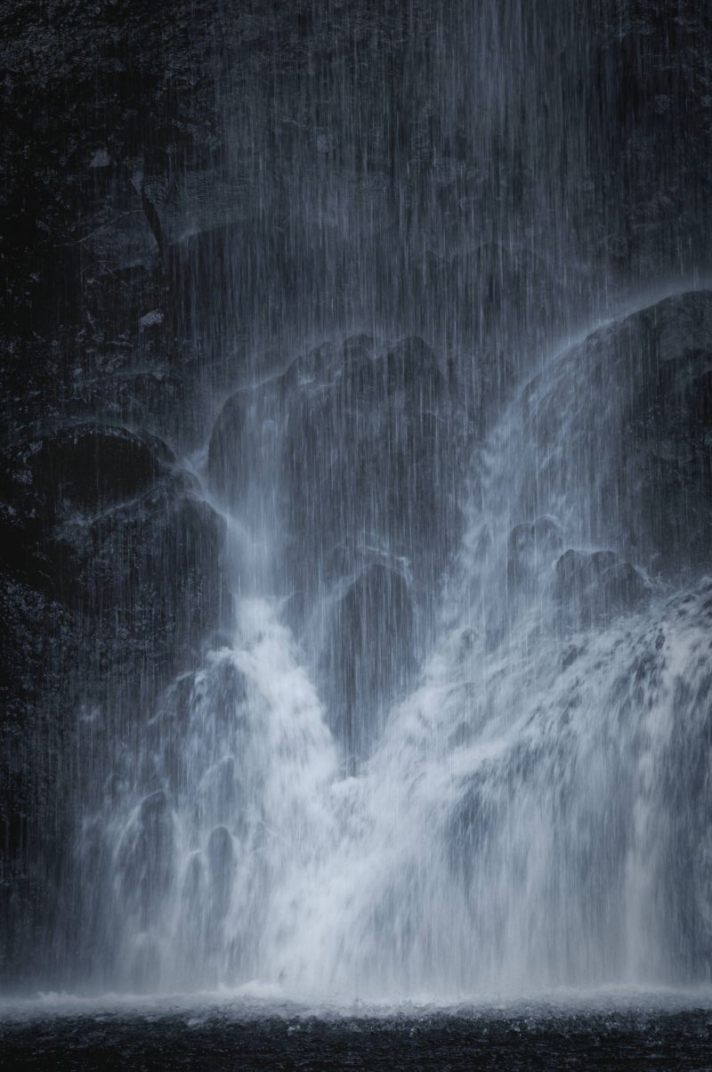 KUNST,asiatisk,bambus,sort og hvid,blå,ceremoni