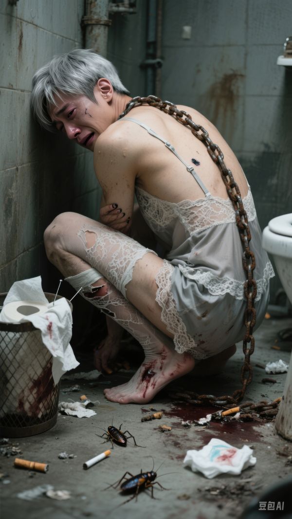 abuse,ai,injury,man,messy,warehouse