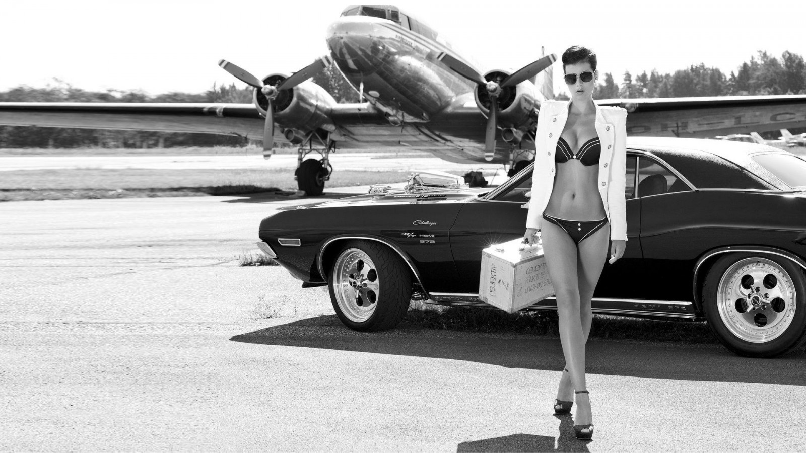 airport, girls, underwear
