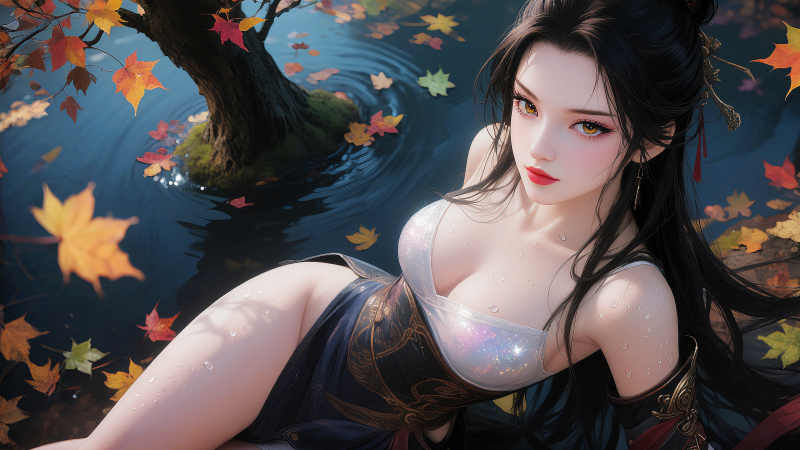 Девушка,Осень