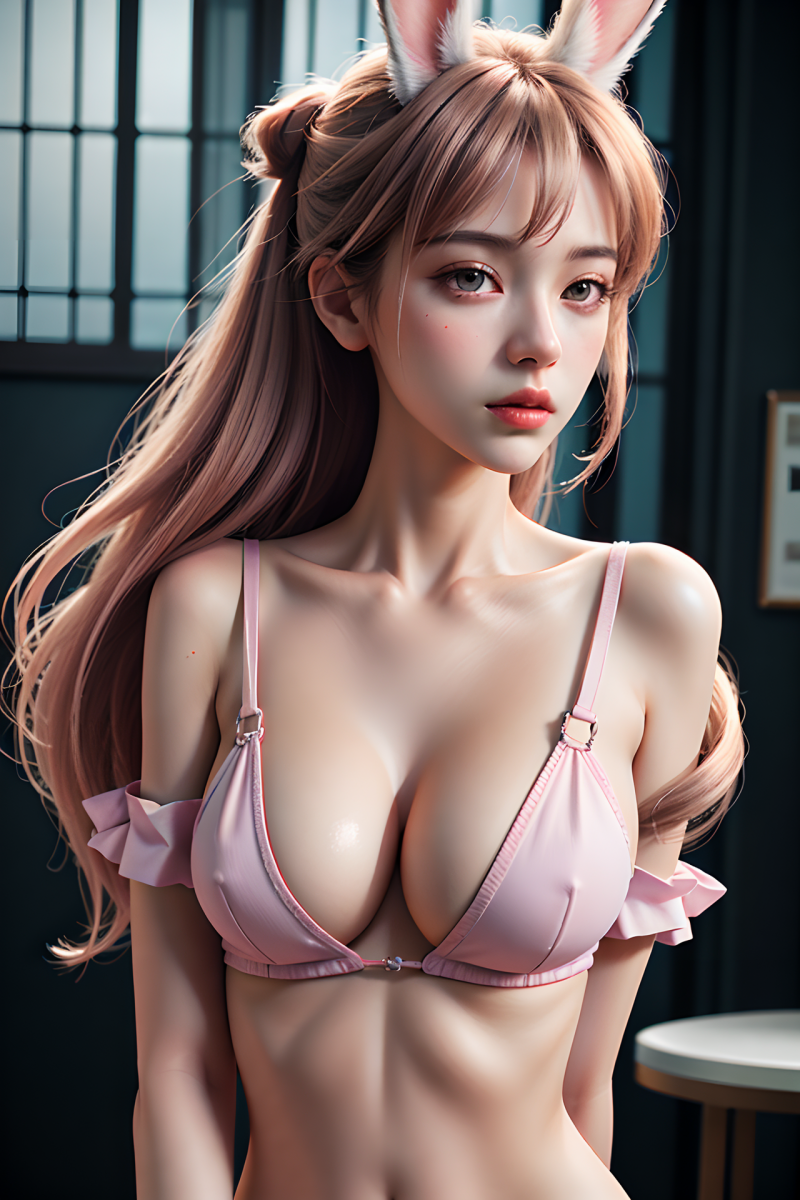 Boobs,Kopfbedeckung,Hase,sexy,Frau