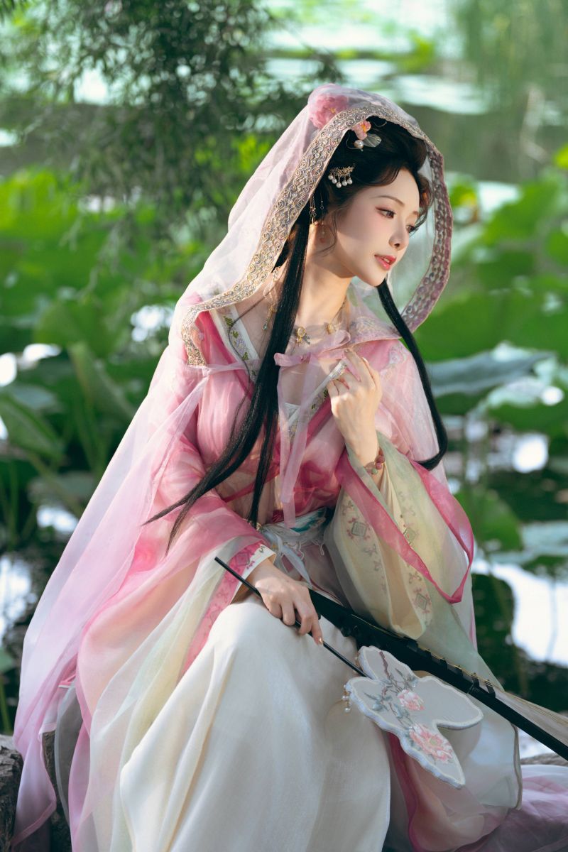 Trung Quốc,Trang phục,trang phục,thanh lịch,vườn,hanfu