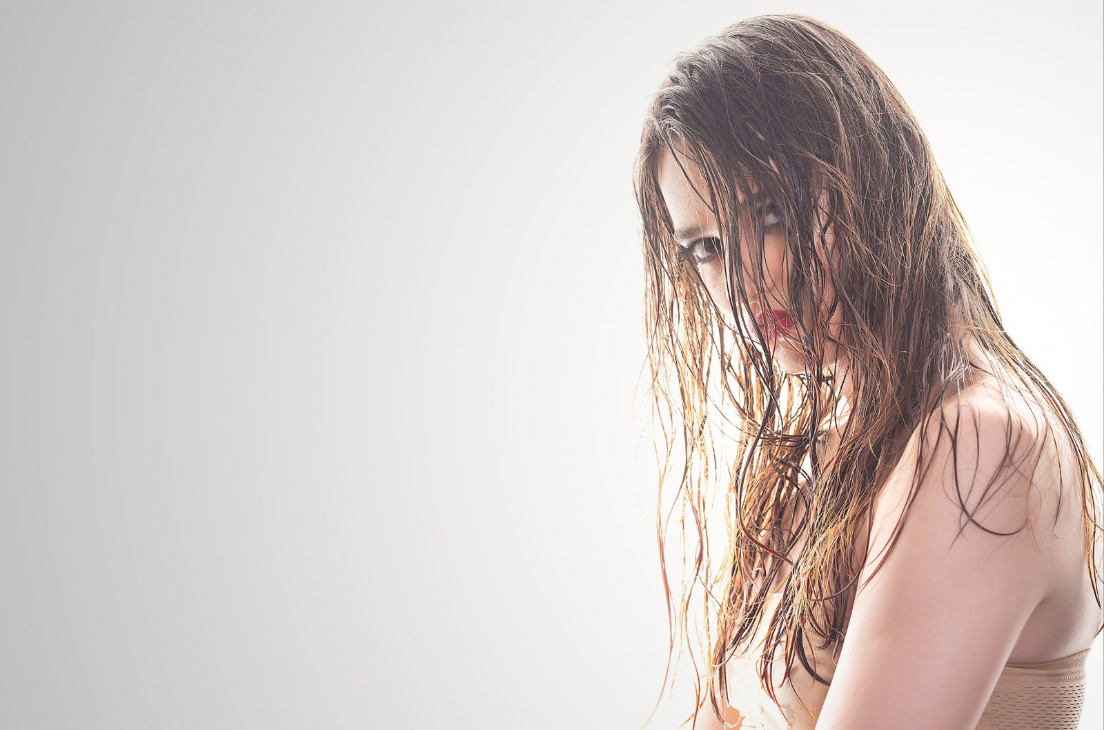 meisje, model-, sexy, vrouw