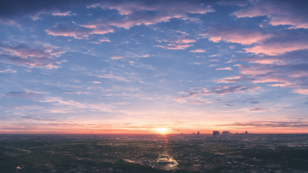 artwork,cloud,digital art,scenery,sky,dusk