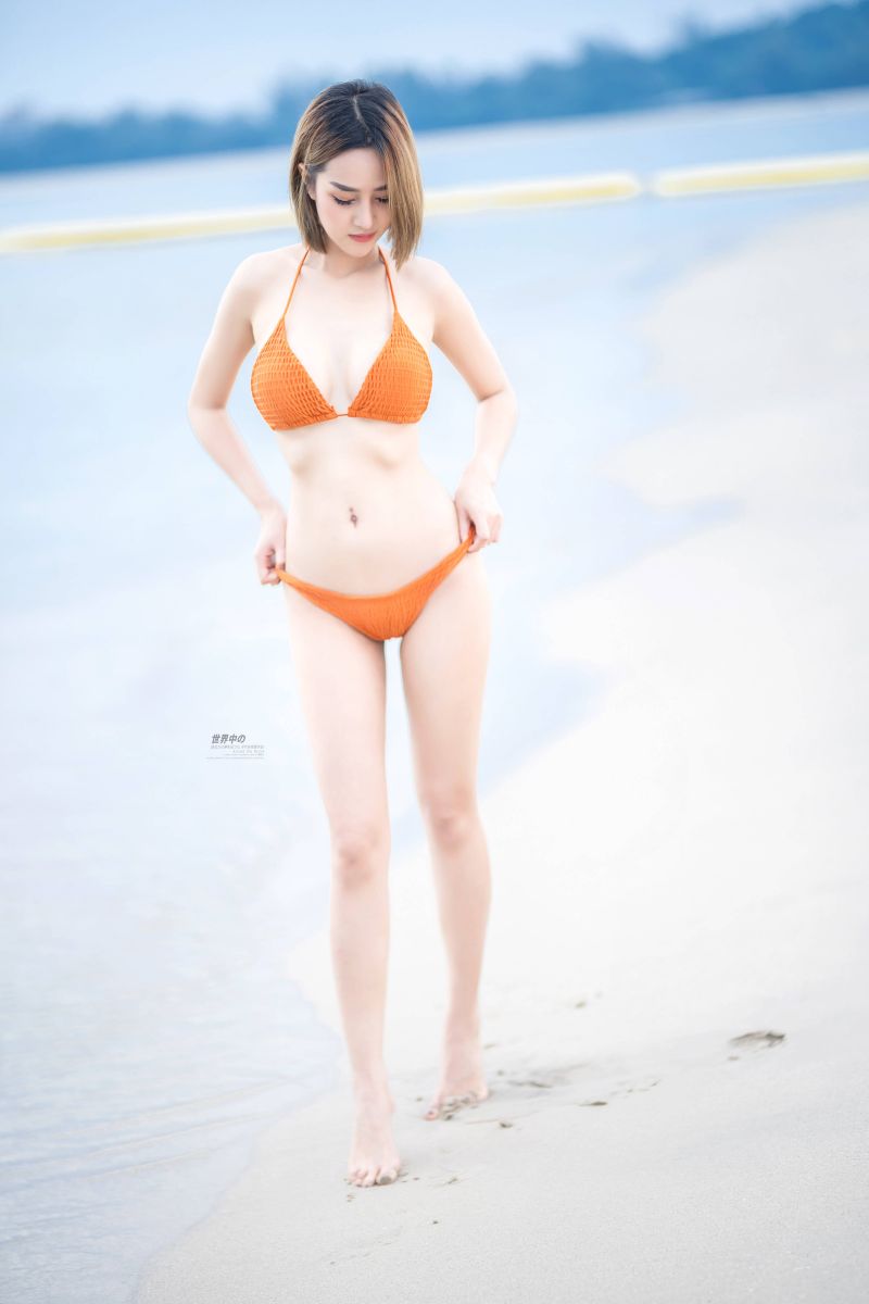 asijský,pláž,bikiny,denní světlo,ženský,horizont