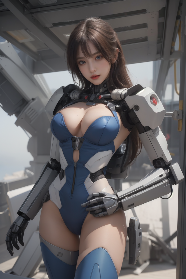AIGC,armor,beautiful,breasts,cleavage,cosplay