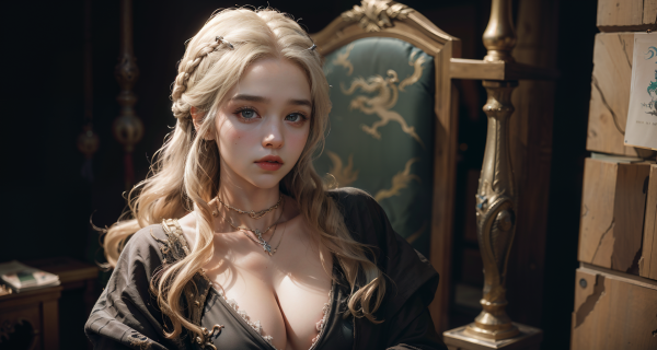 breast,cleavage,cosplay,dragon,girl,sexy