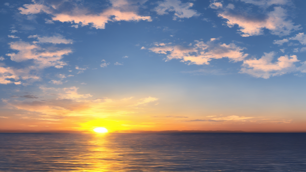 artwork,cloud,digital art,dusk,scenery,sky