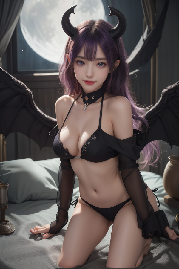ai art,AI Girl,AIGC,bikini,black bikini,breast