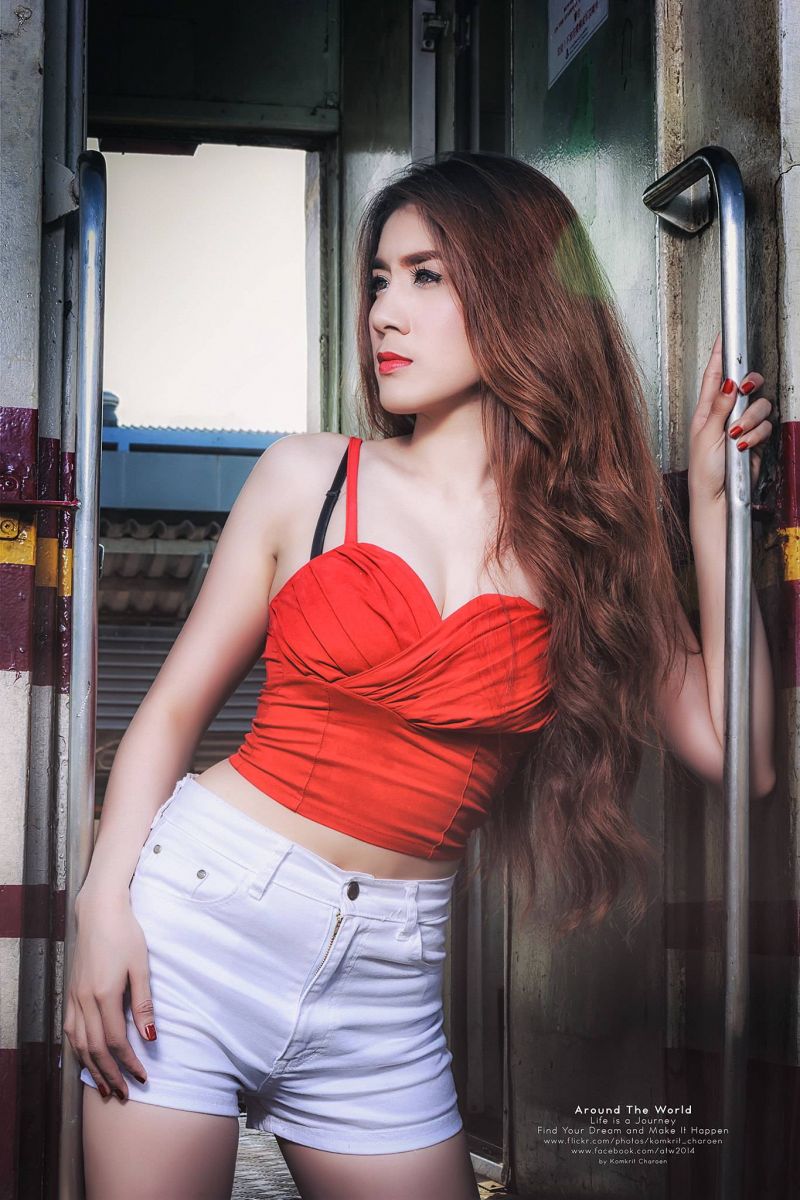 азиатски,момиче,сексапилен,Thai,жена