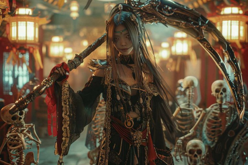 Ai,tưởng tượng đen tối,Lưỡi hái,Bộ xương,Sọ,Chiến binh