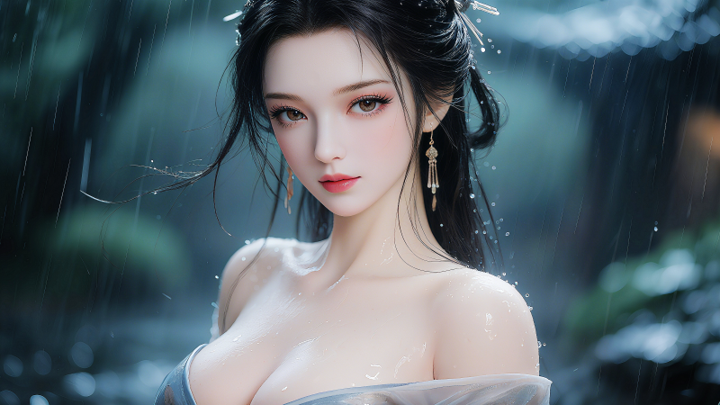 女孩,性感的,女人,幻想