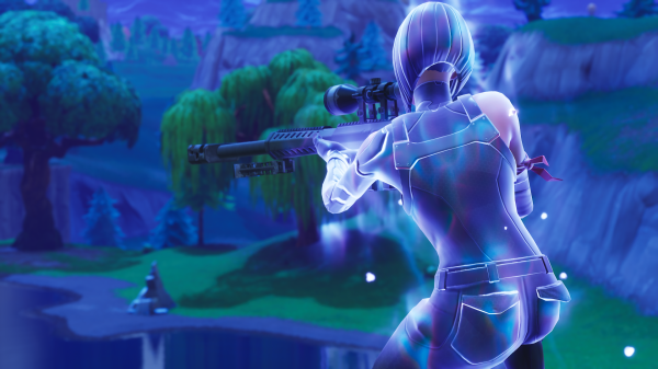 fortnite,shadow ops,sniper,short hair,black hair,Black clothes