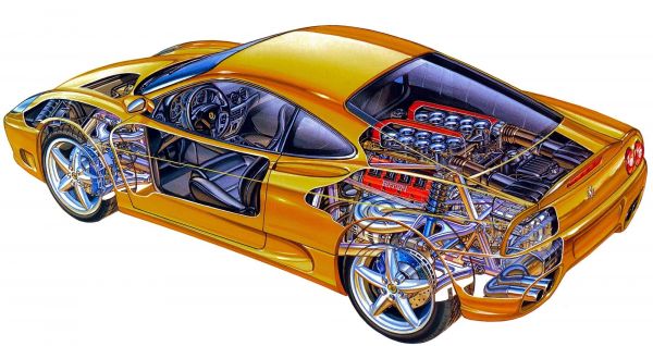 cutaway,car