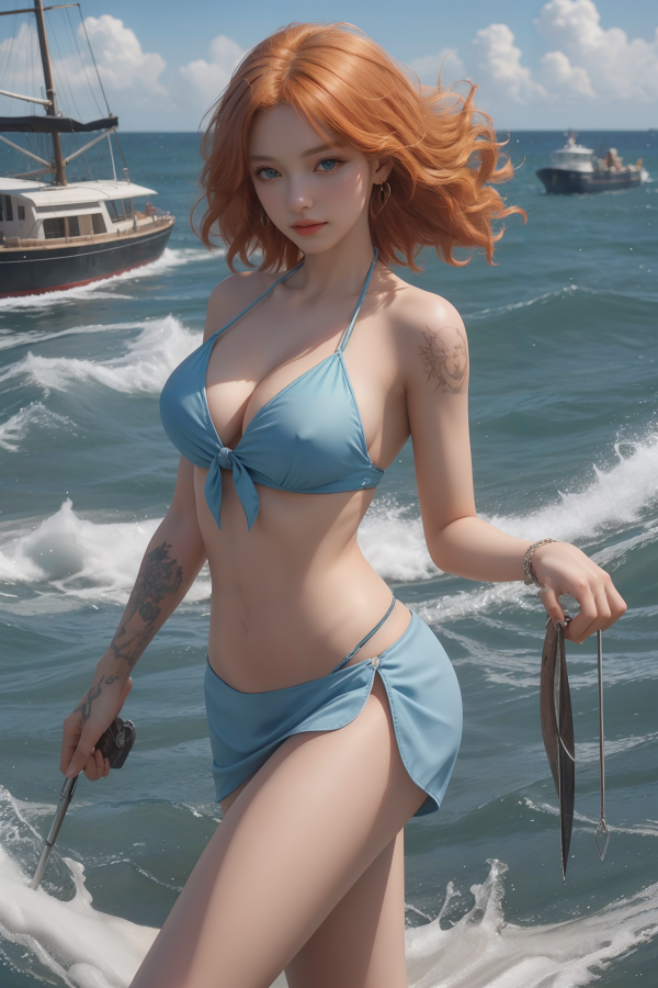 AIGC,beautiful,breasts,cleavage,cosplay,female