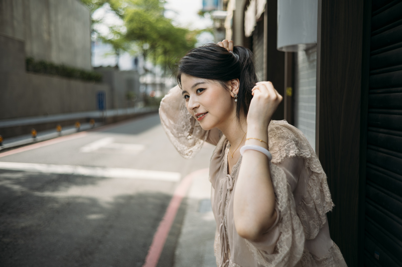 mignonne, maquette, femme