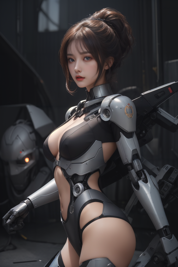 AIGC,armor,beautiful,breasts,cleavage,cosplay