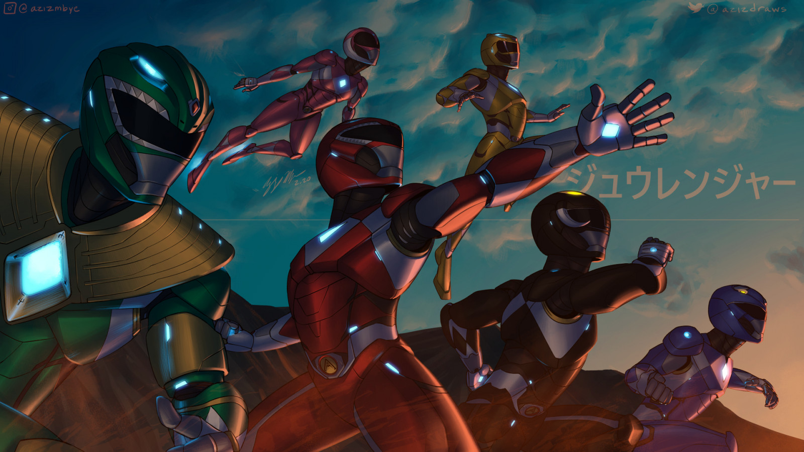 Power Ranger Moving Background Wallpaper : Power Rangers, human, gesture, ART, font, painting, happy ...