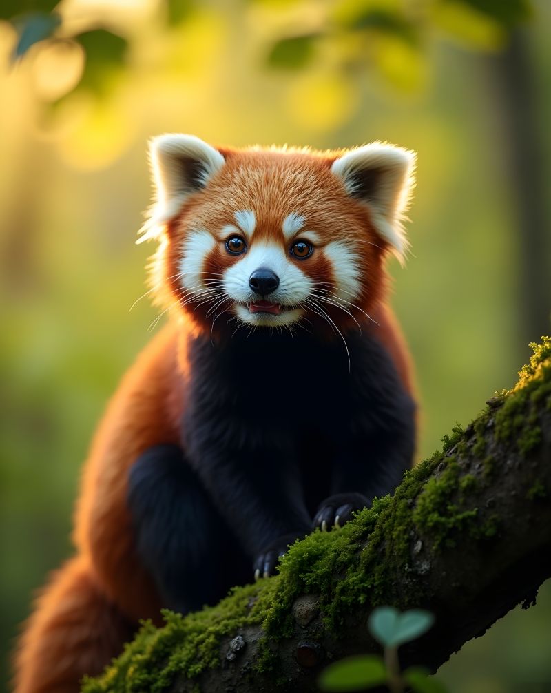 dyr,dyreliv,panda,rød,nuttet,pattedyr