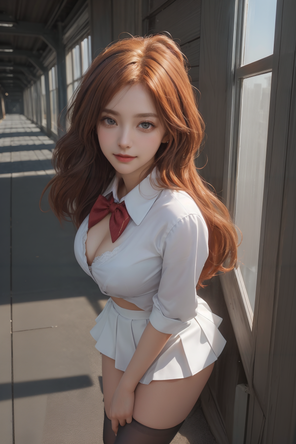 AIGC,beautiful,breasts,cleavage,cosplay,Bleach