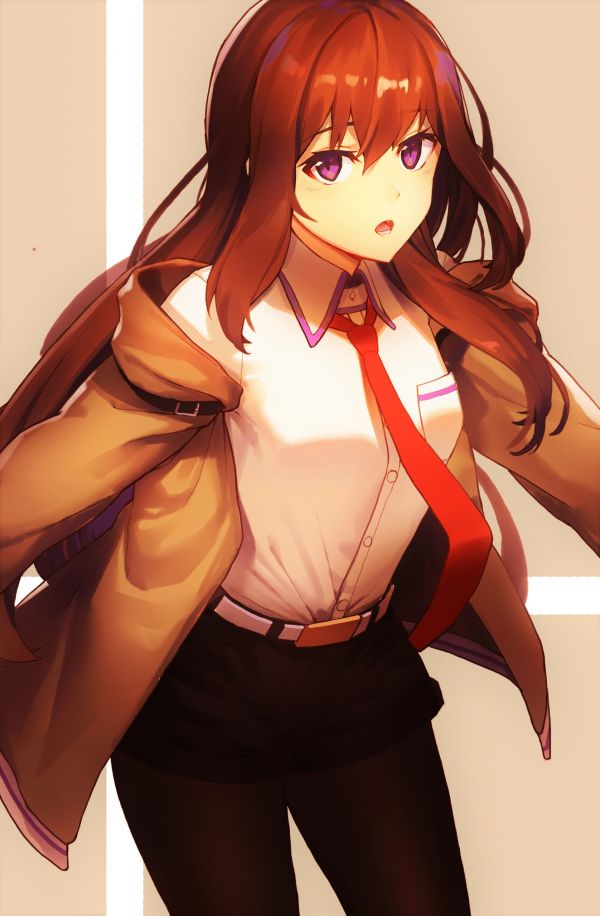 Steins Gate-,haj,felsőruházat,rajzfilm,nyak,ujj