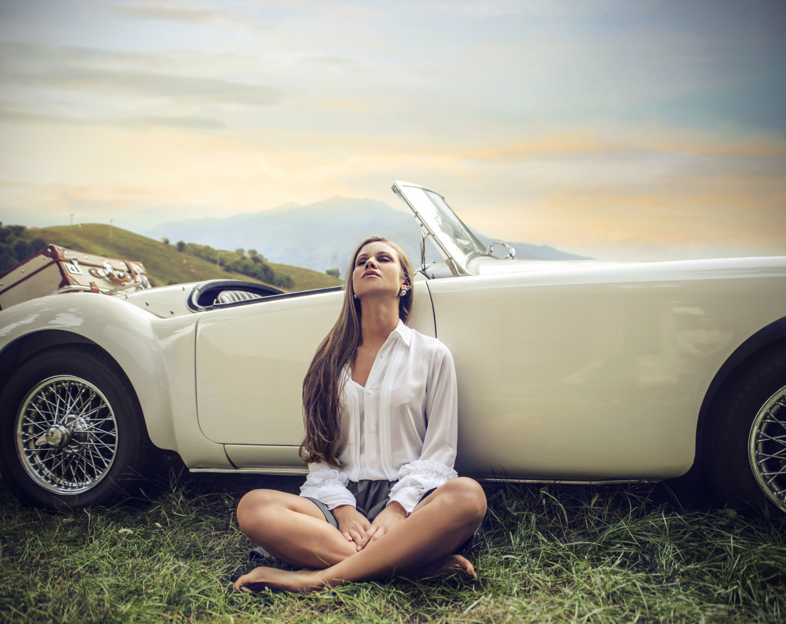 car, face, girl, heir
