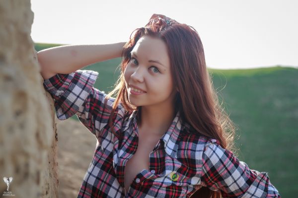 头发,唇,modelka,皮肤,格子呢,发型
