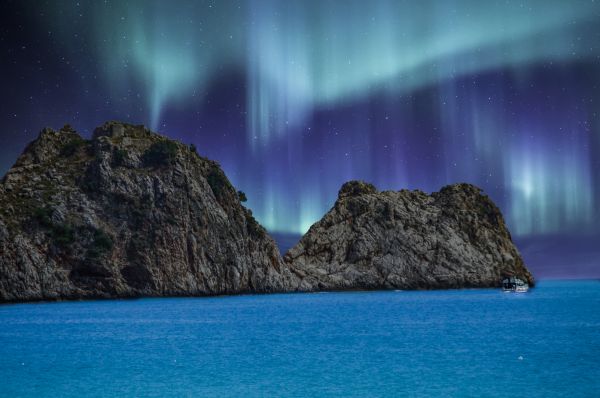 northern light,Turkey,Tyrkiet,alanya,Antalya,sea