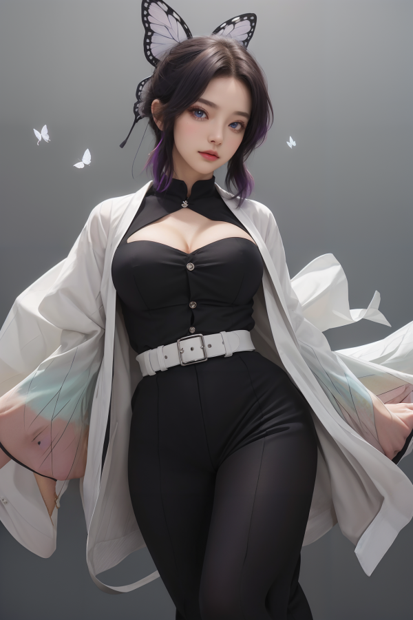 AIGC, anime girls, beautiful, breasts, cleavage, cosplay