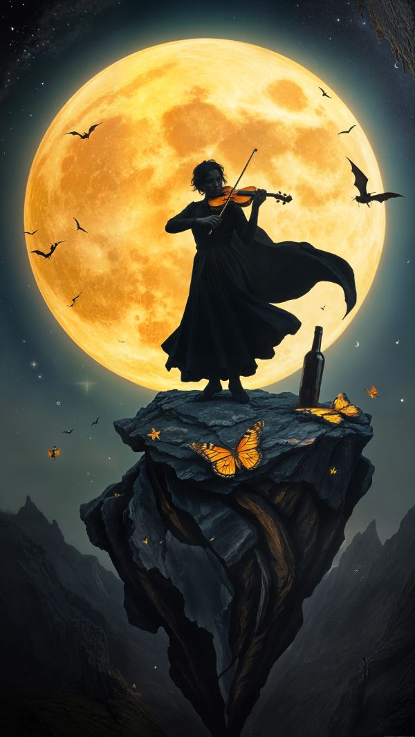 music,violin,night,wallpaper