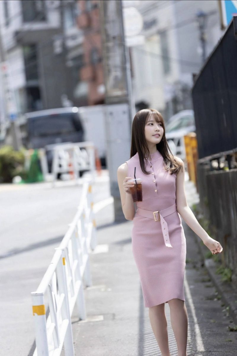 Kleid,stricken,Rosa,Gerippt