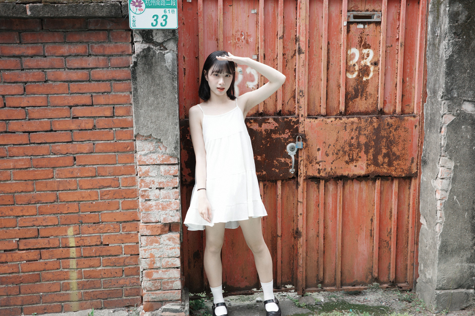 asijský, dívka, sexy