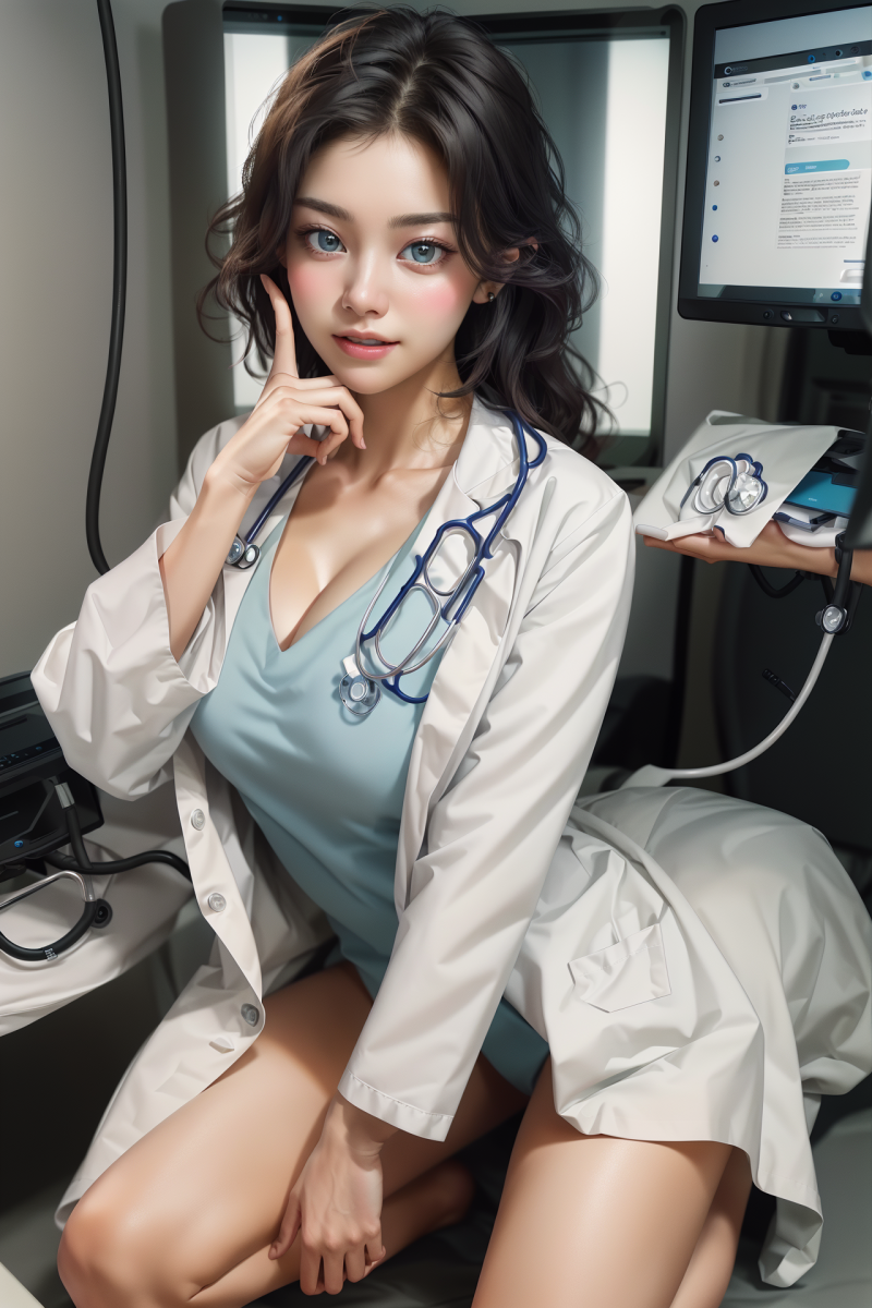 lääkäri,hiukset,seksikäs,valkoinen,nainen