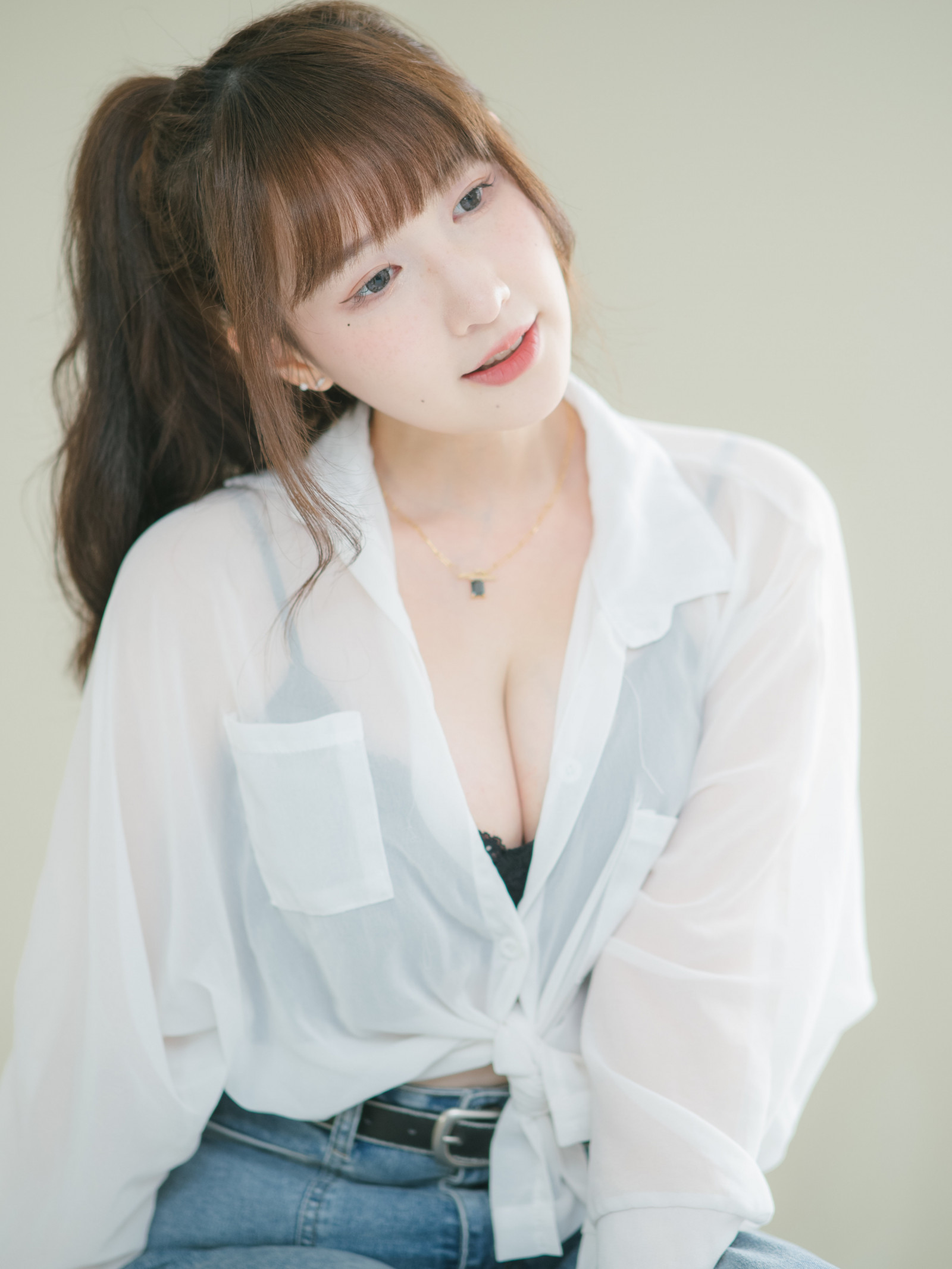 4k, Asiático, menina, mulher