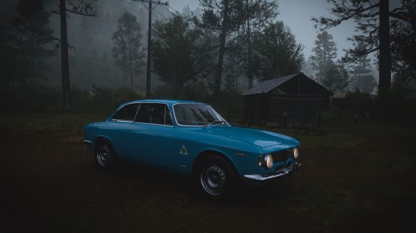 car,rain,alfa,blue,forest,GTA