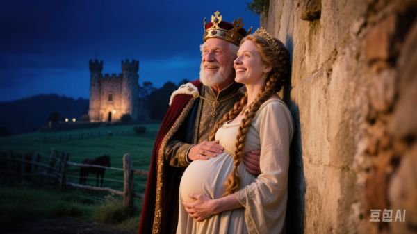 king,ai,castle,farm,happy,kiss