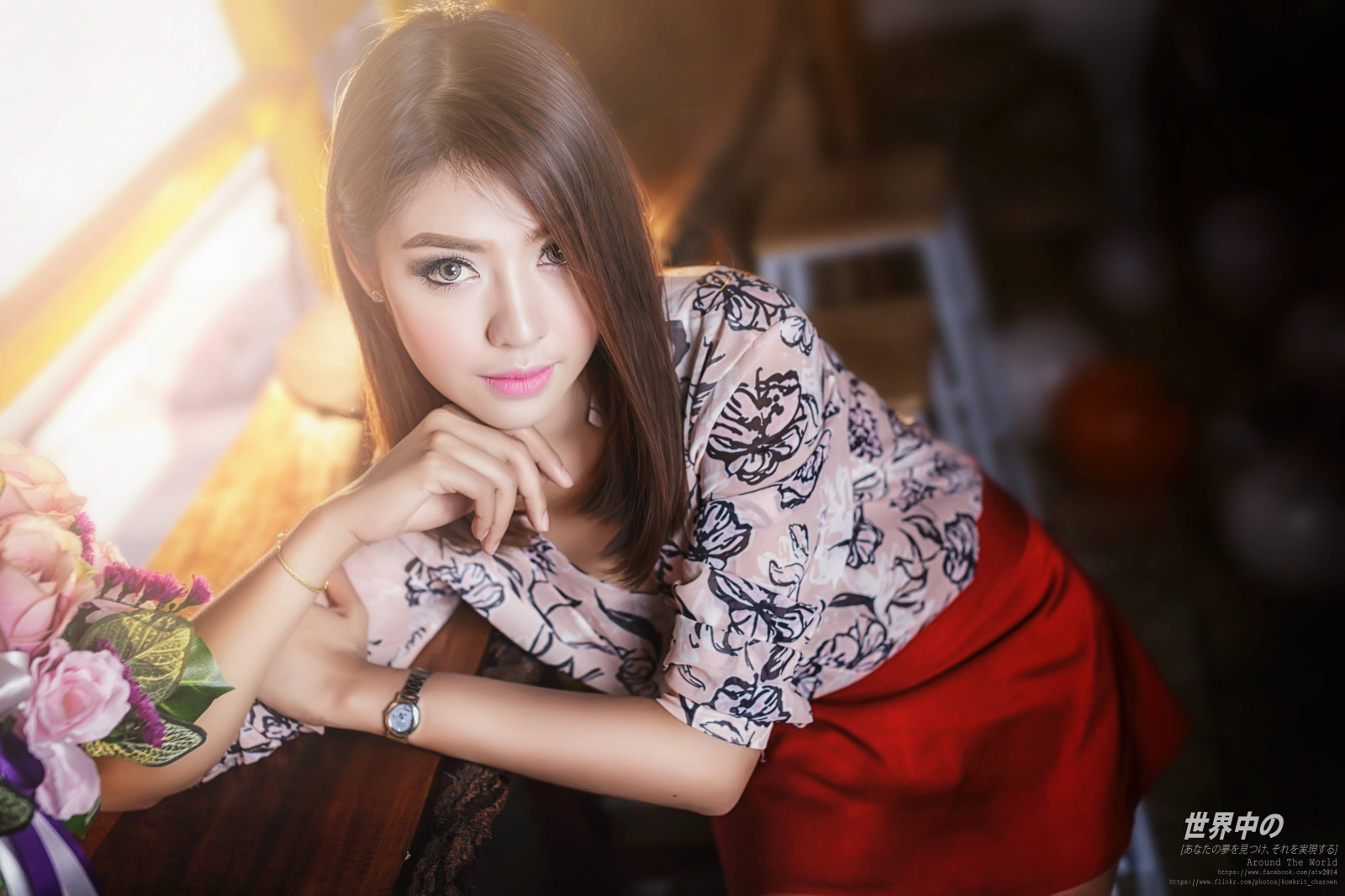 asijský, ženský, dívka, nálada, akt, sexy, žena