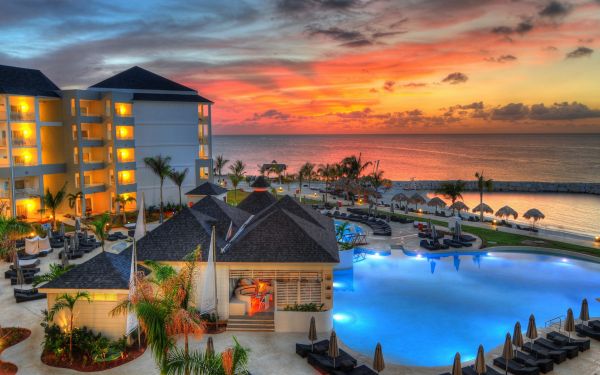 sunset,resort