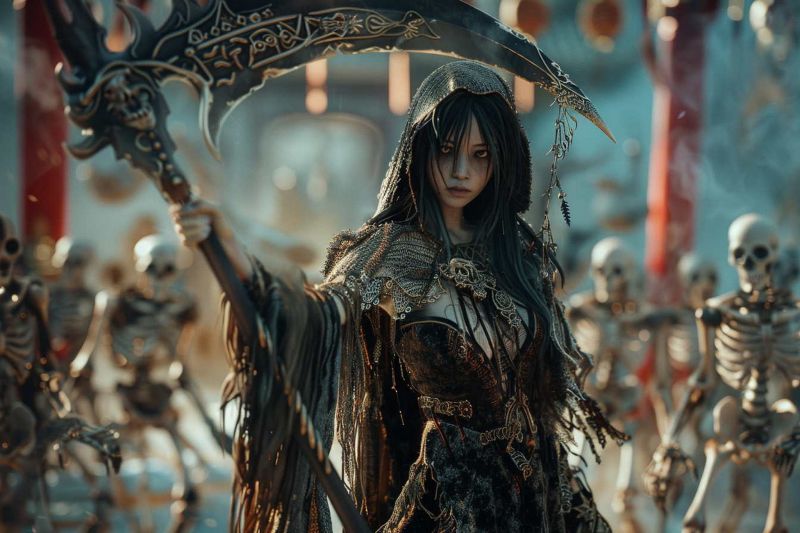 Ai,tưởng tượng đen tối,Lưỡi hái,Bộ xương,Sọ,Chiến binh