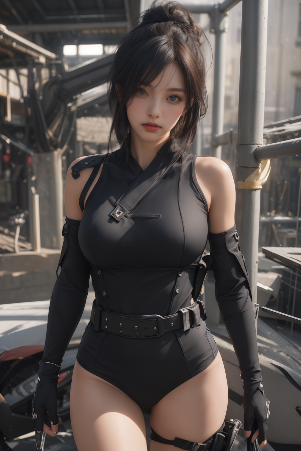 AIGC, beautiful, breasts, cleavage, cosplay, female