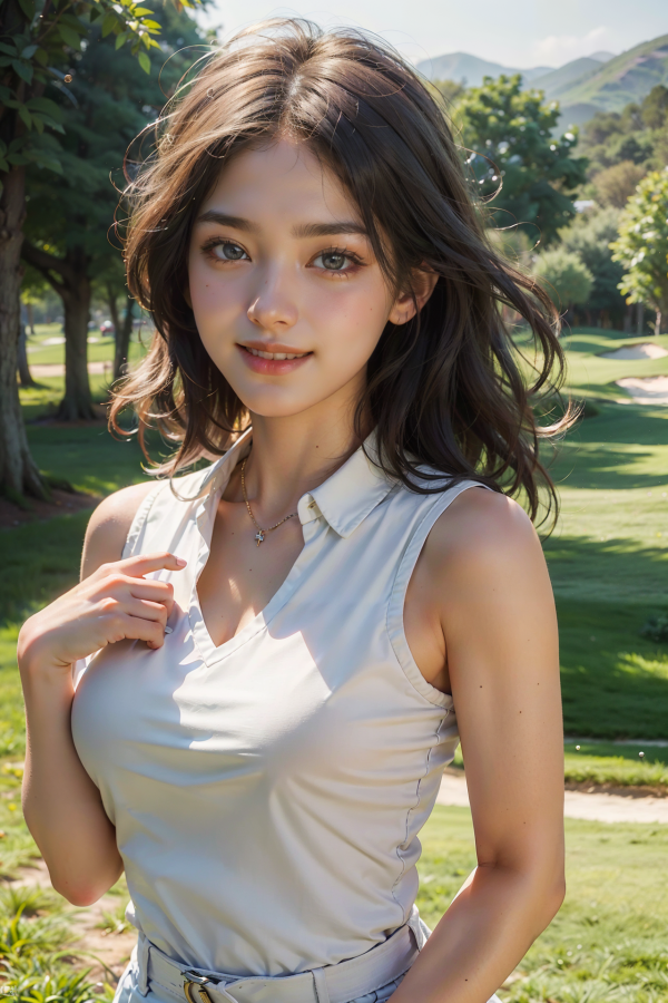 girl,golf,green,sexy,tree