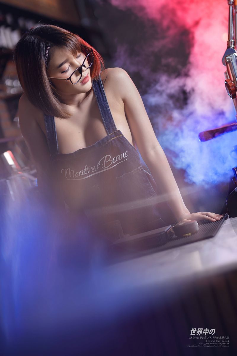 นักชงกาแฟ, คาเฟ่, กาแฟ, โมเดล, ผู้หญิง