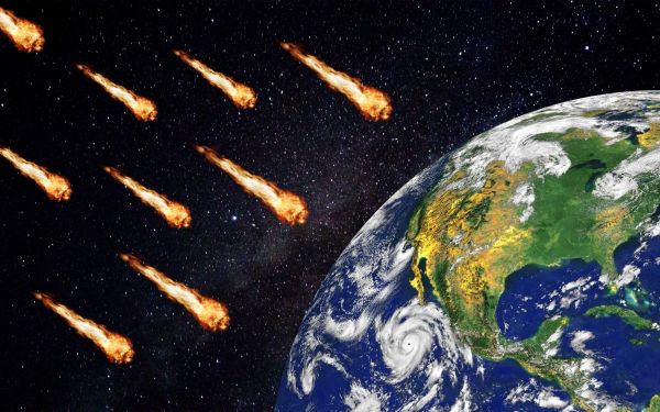 apocalypse, meteorites, Earth, space