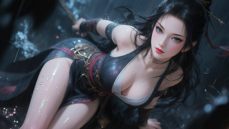 소녀,섹시한,여자,공상